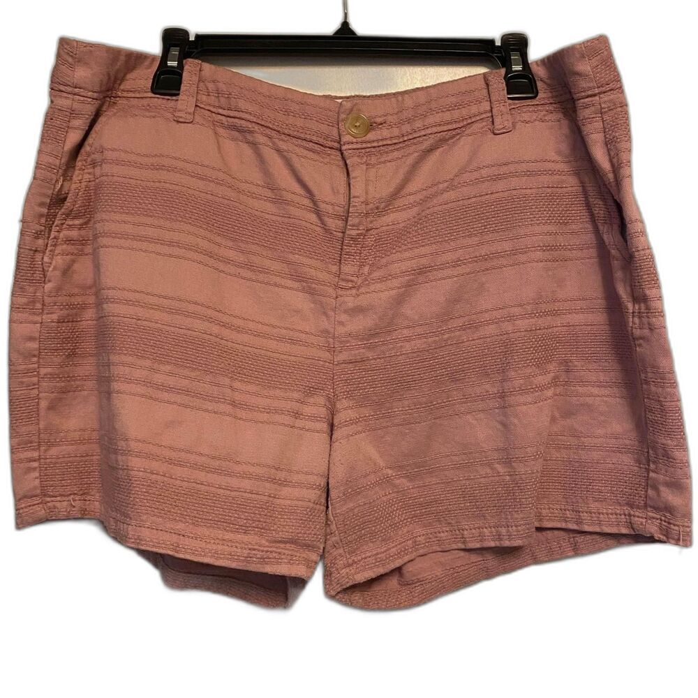 Liz Claiborne Blush Pink Classic 100% Cotton Shorts Women's Size 14